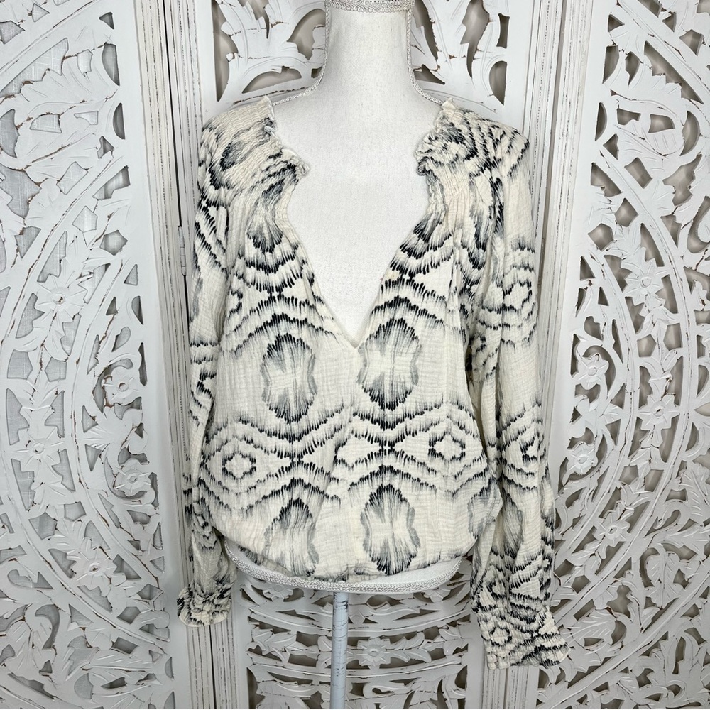 Anthropologie Porridge Ikat Blouse